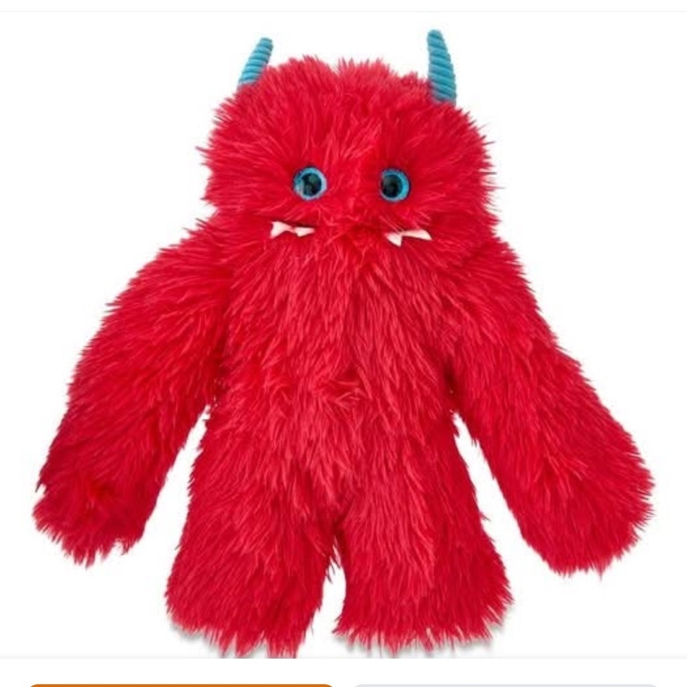 NEW NWT LARGE 15” RED LOVE MONSTER STUFFED ANIMAL     OR DOG TOY